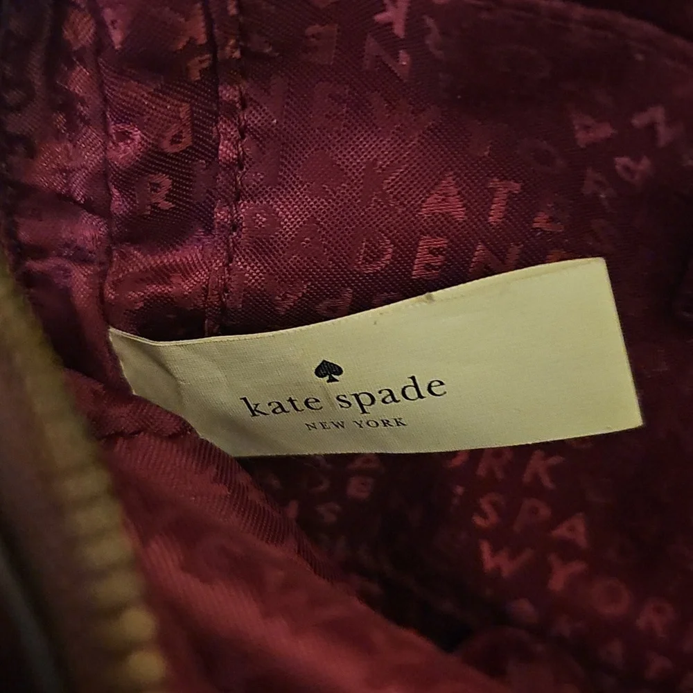 Kate Spade Camera Bag 2 Compartment Maroon